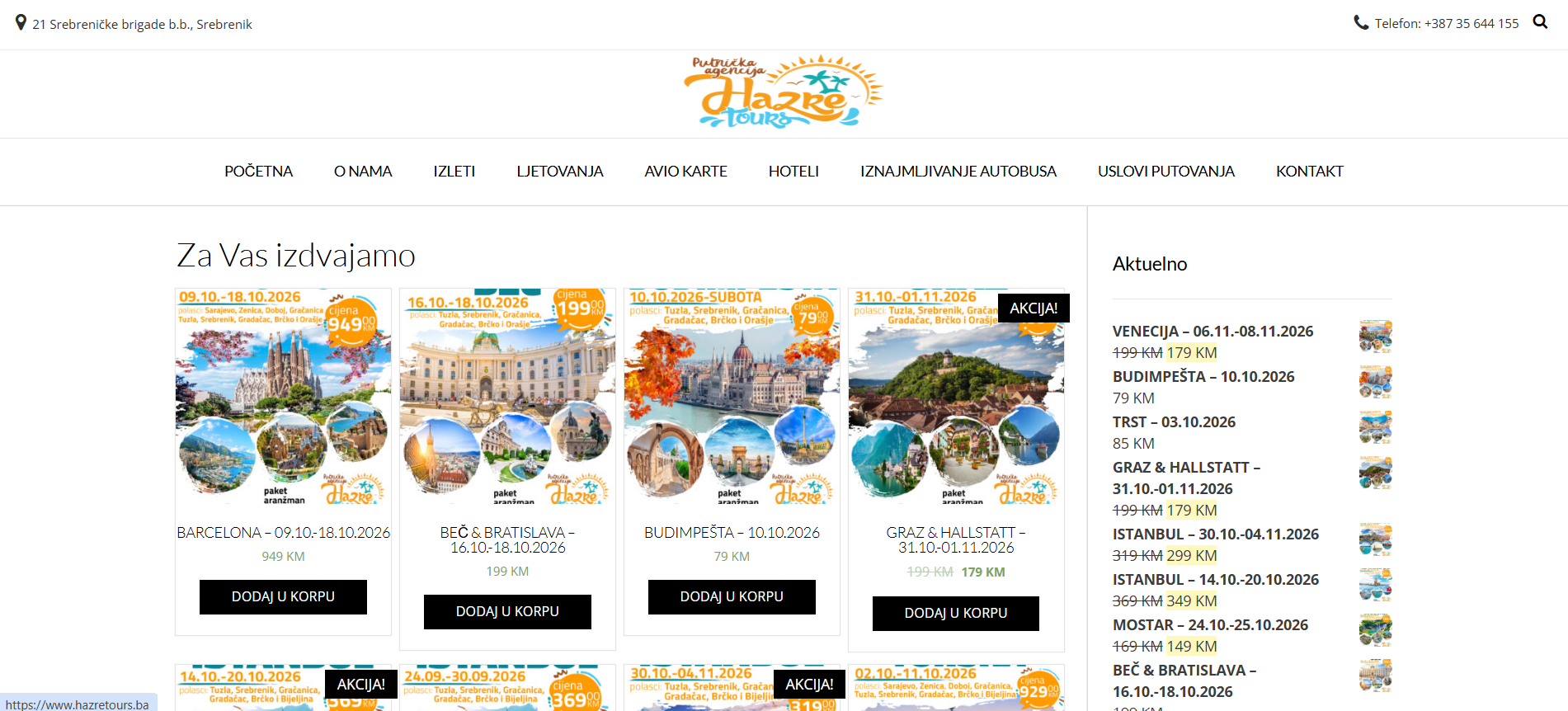 HAZRETOURS.BA - putnička agencija